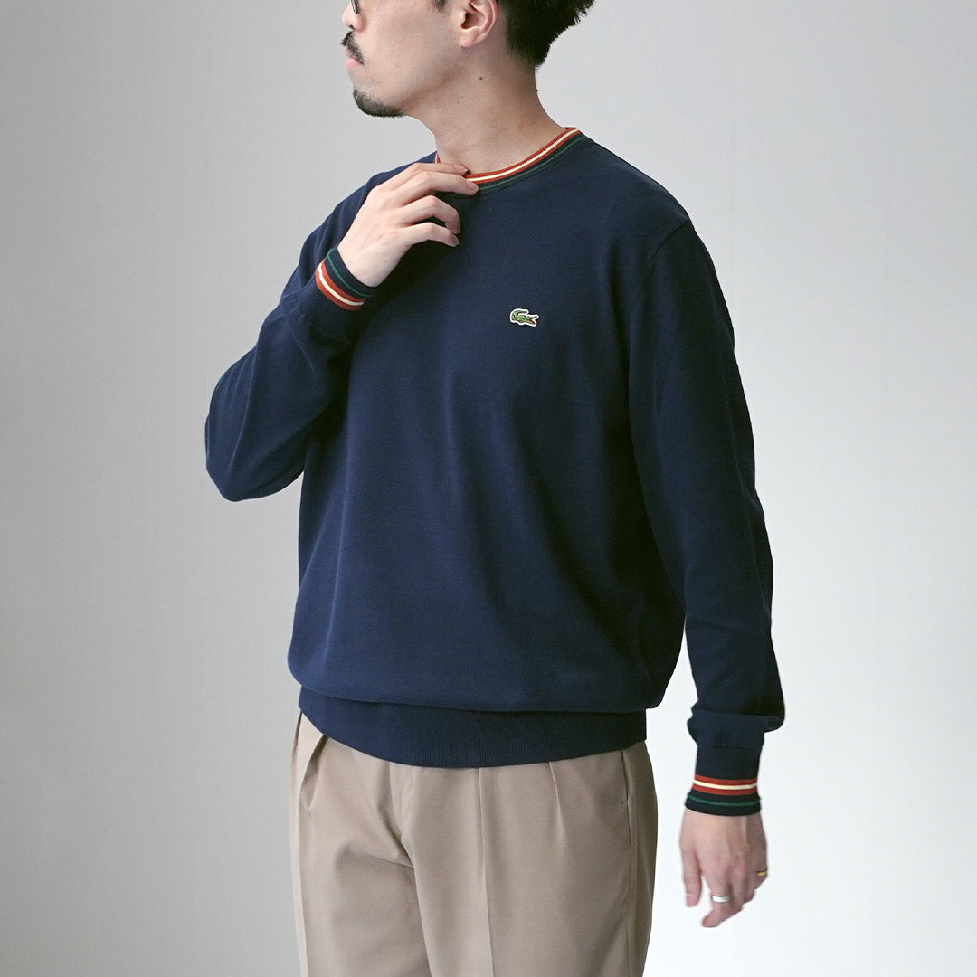 LACOSTE / Striped Cotton Knit