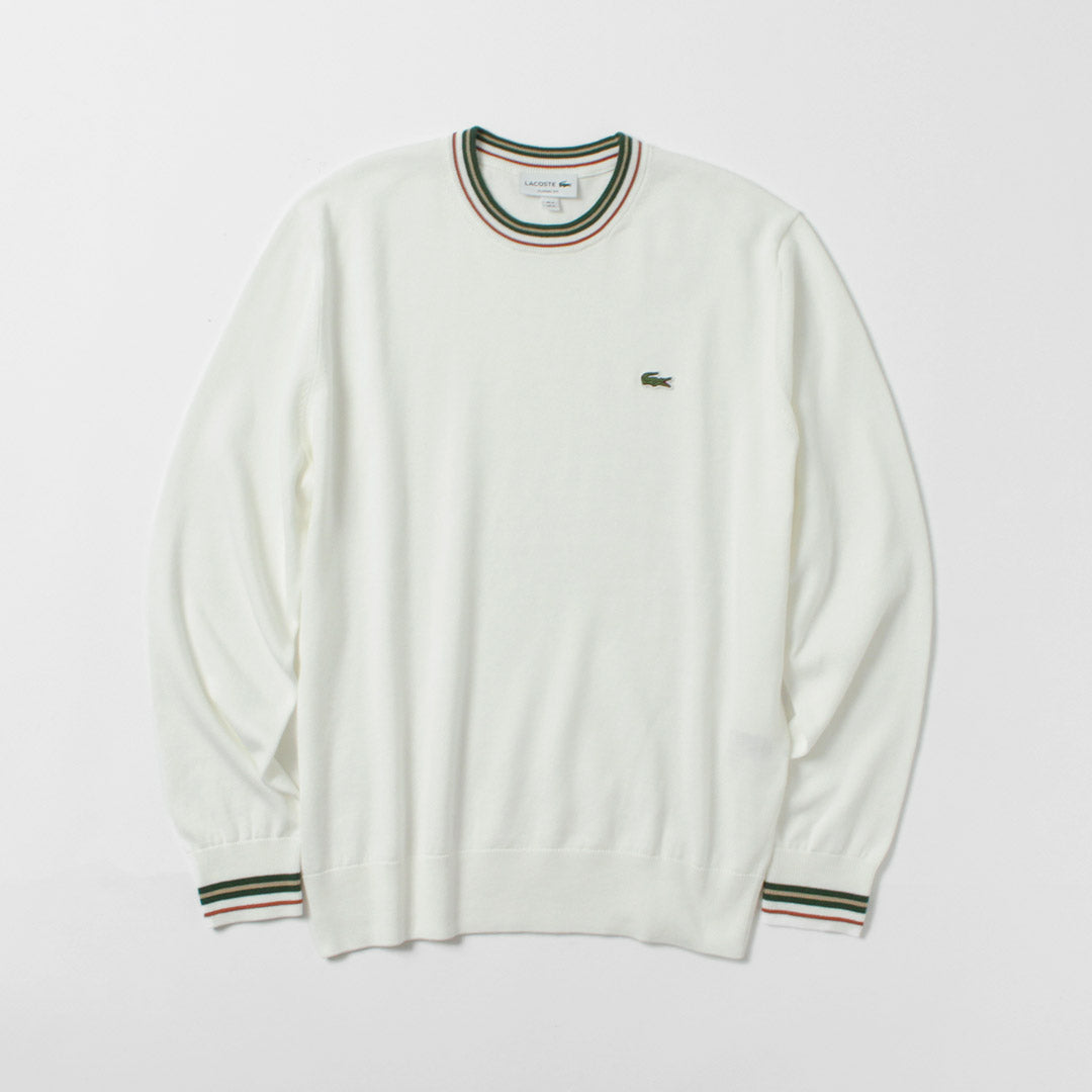 LACOSTE / Striped Cotton Knit