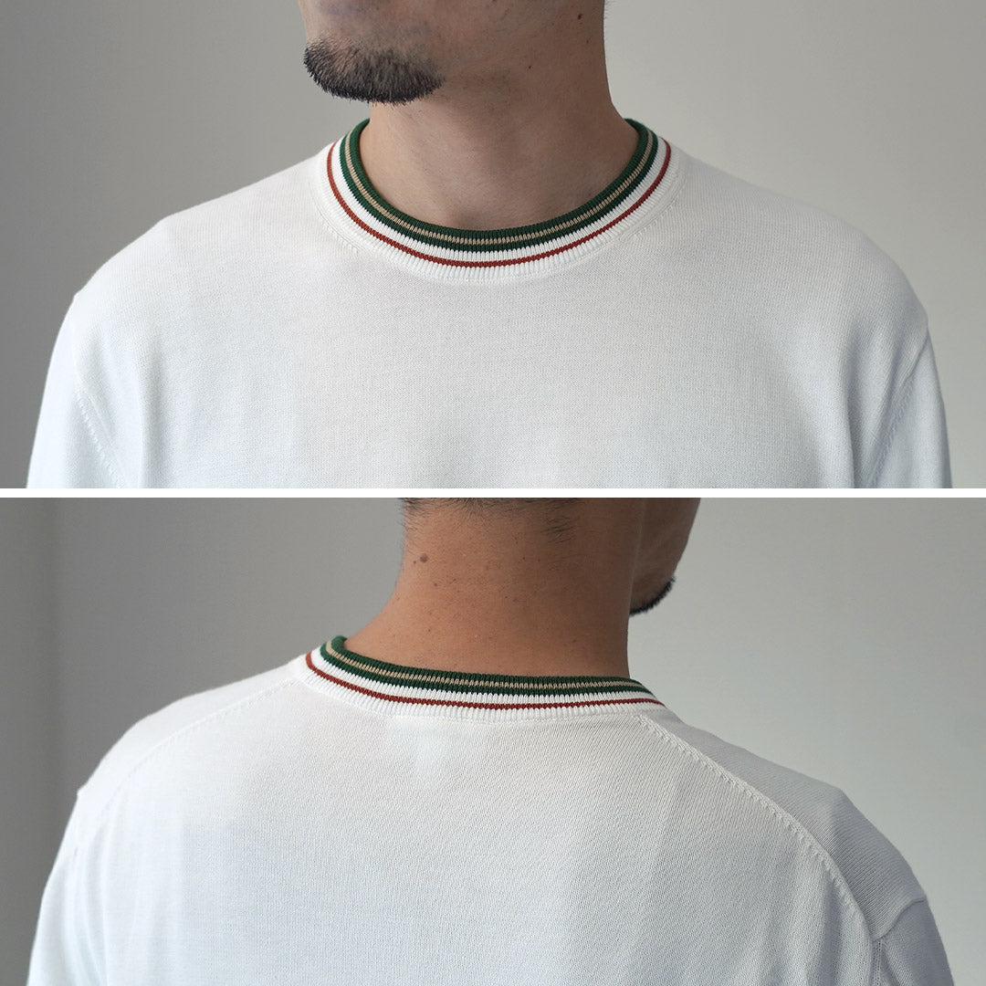LACOSTE / Striped Cotton Knit