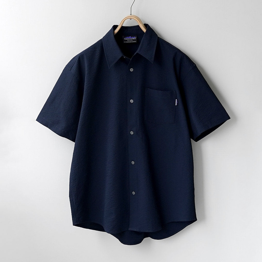 THOUSAND MILE / Short Sleeve Seersucker Shirt