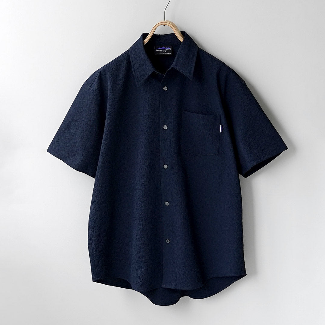 MILLE MILE / Chemise Seersucker à manches courtes