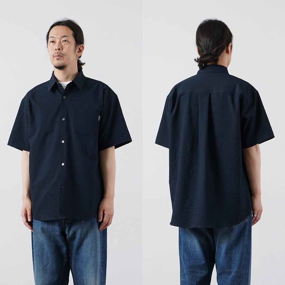 MILLE MILE / Chemise Seersucker à manches courtes