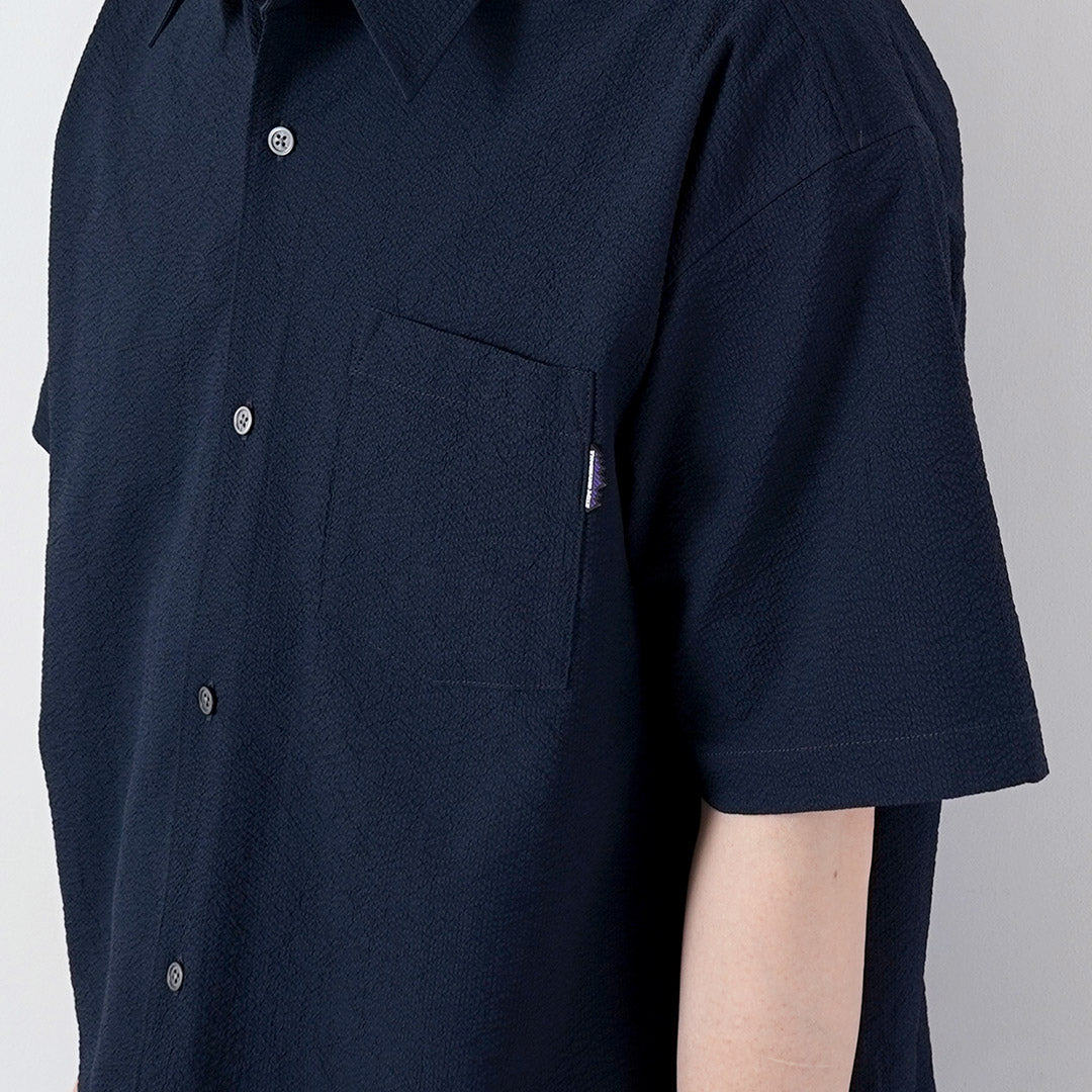 MILLE MILE / Chemise Seersucker à manches courtes