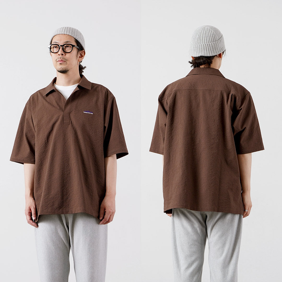 THOUSAND MILE / Chemise Skipper à manches courtes Seersucker