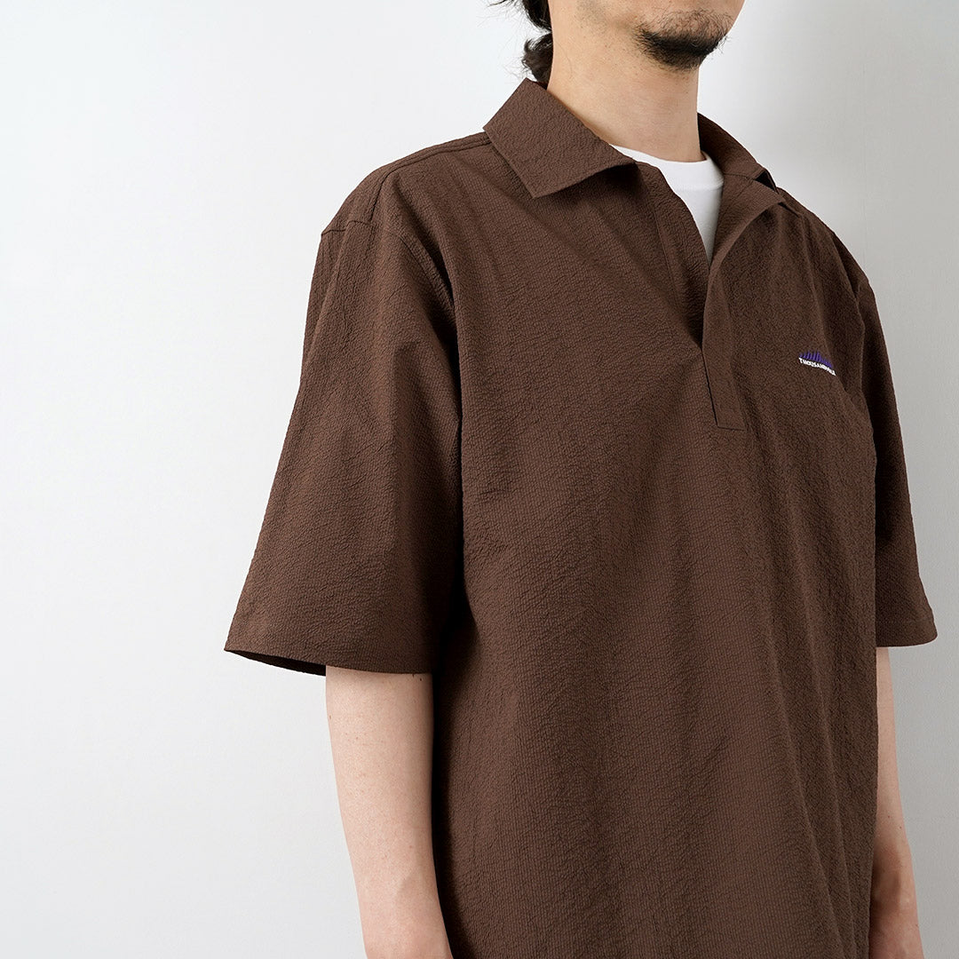 THOUSAND MILE / Chemise Skipper à manches courtes Seersucker