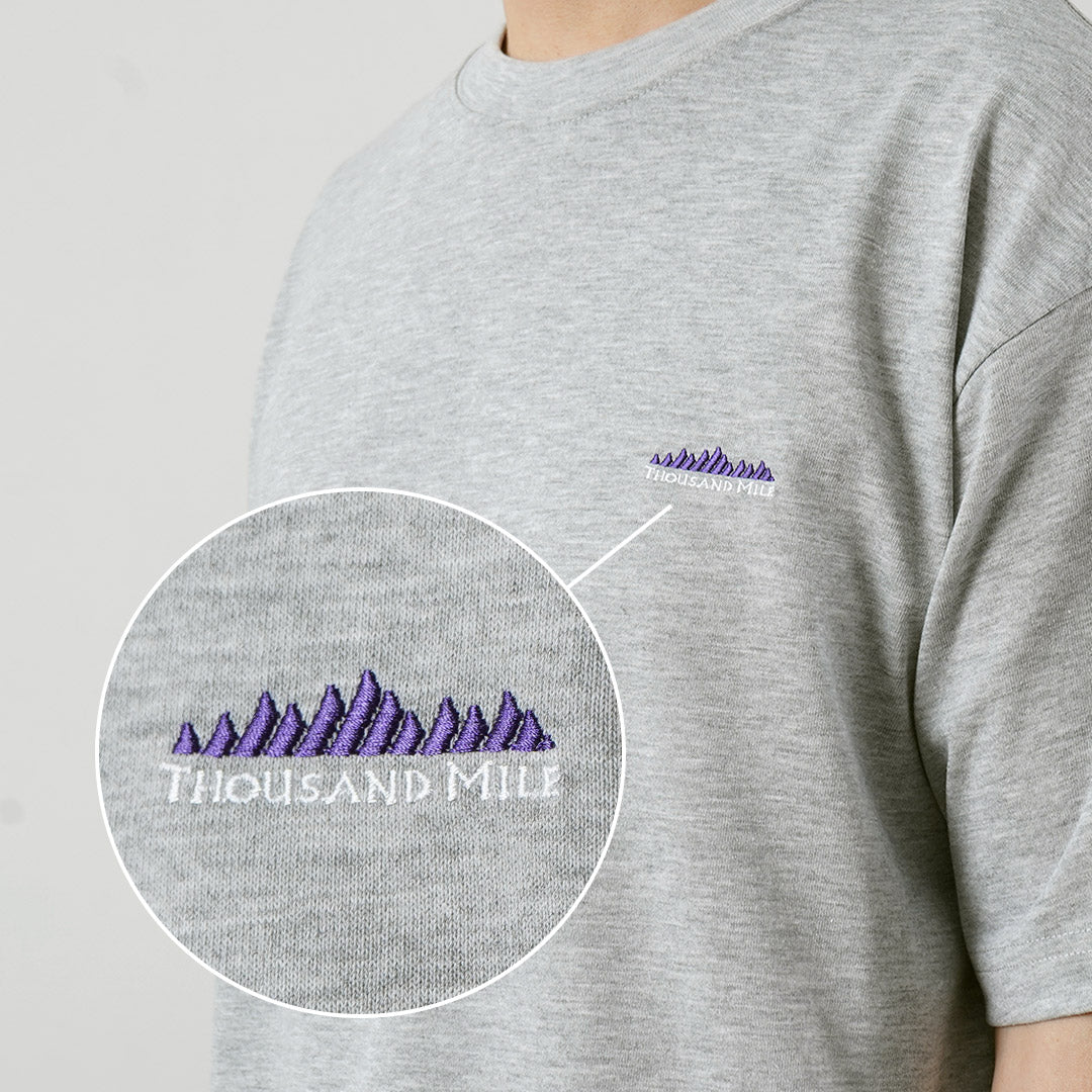 THOUSAND MILE / T/C Short-Sleeve Printed Logo T-Shirt