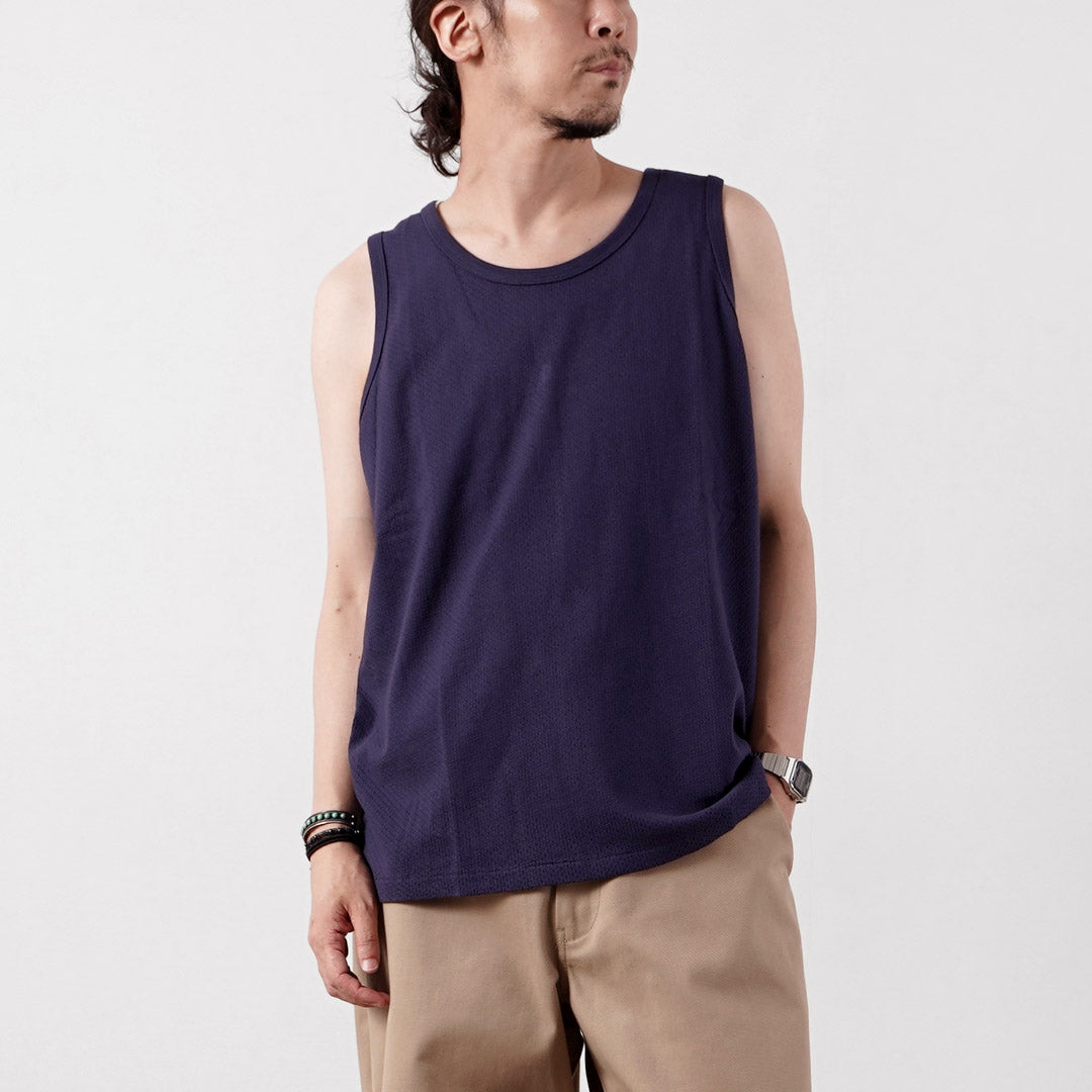 HEALTHKNIT / US Cotton Mesh Tank Top