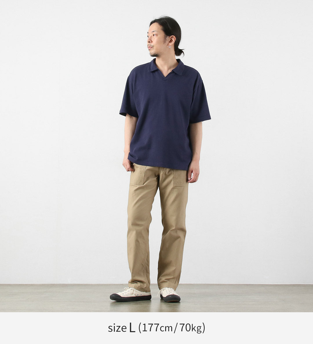 HEALTHKNIT / US Cotton Mesh Skipper Polo Shirt