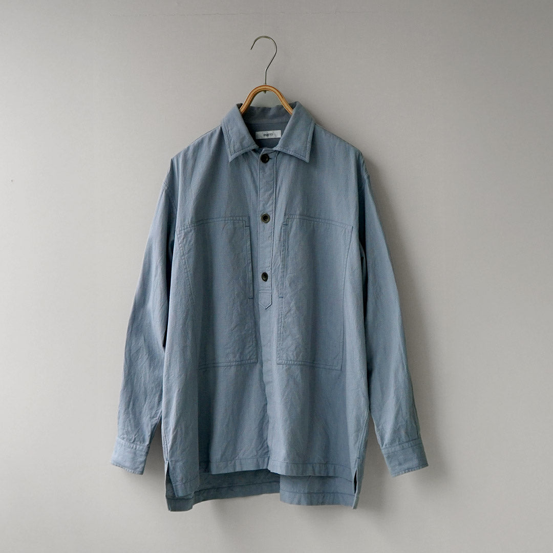 FUJITO / Chemise Army – Chambray Selvedge Chiné Torsadé