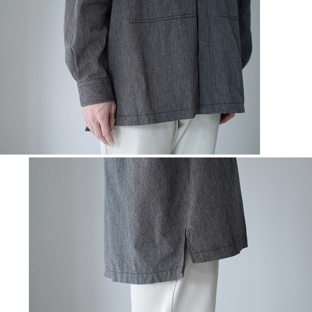 FUJITO / Chemise Army – Chambray Selvedge Chiné Torsadé