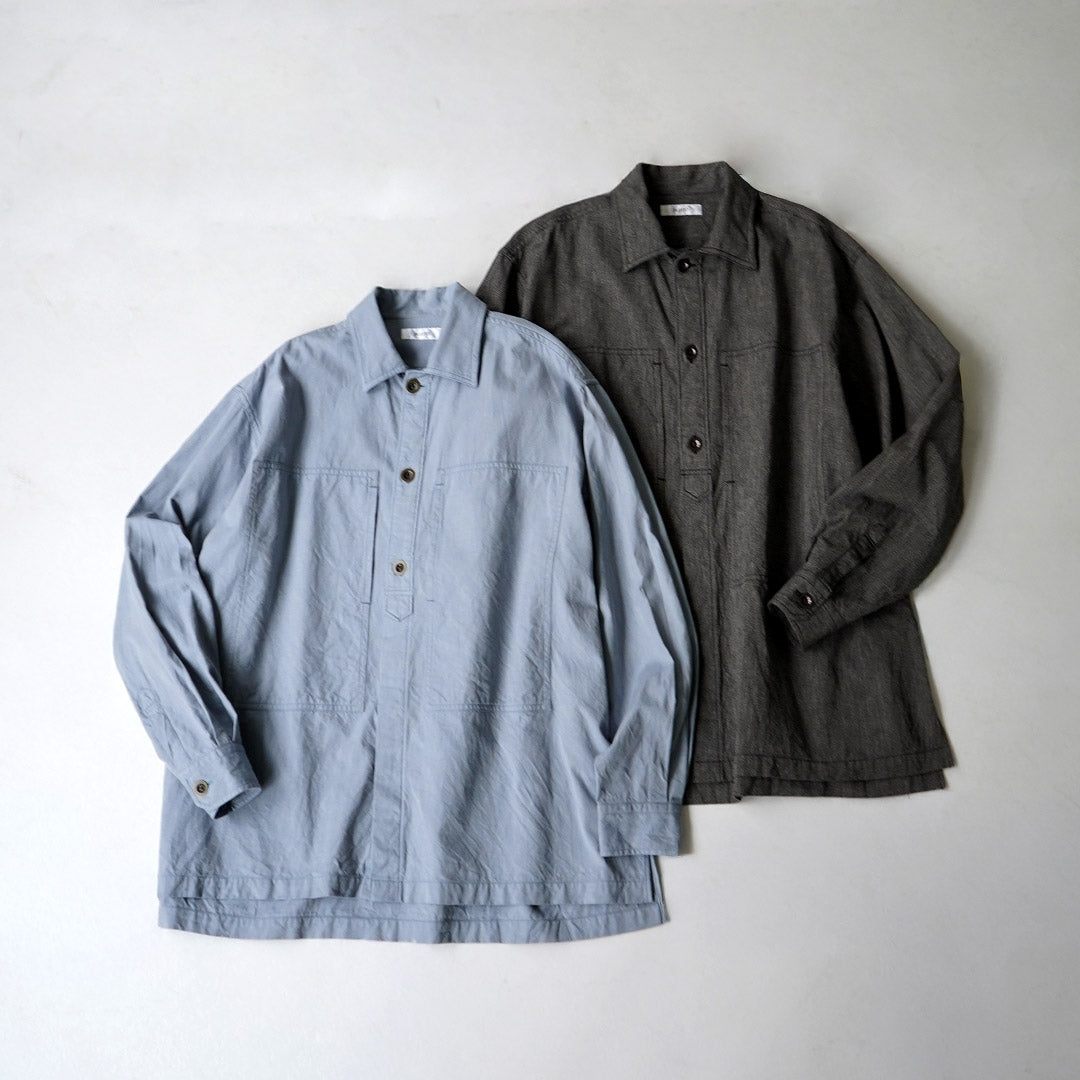 FUJITO / Chemise Army – Chambray Selvedge Chiné Torsadé