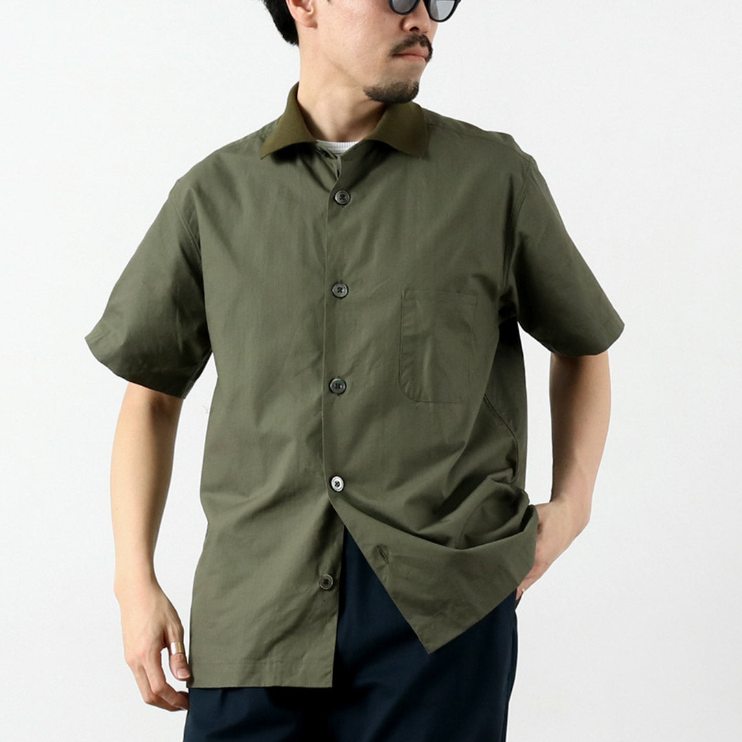 FUJITO / 리브 칼라 립스톱 셔츠