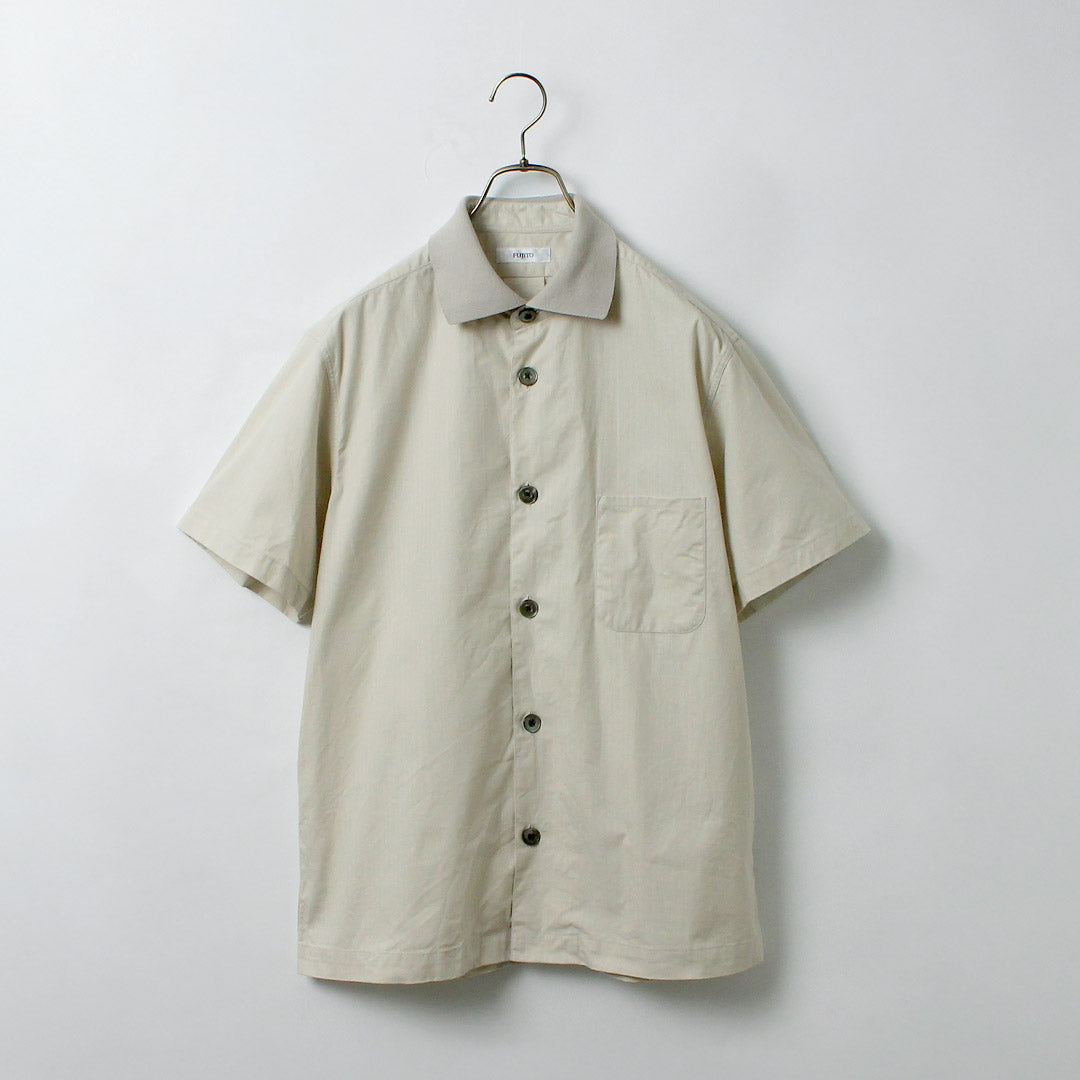 FUJITO / 罗纹领防撕裂衬衫