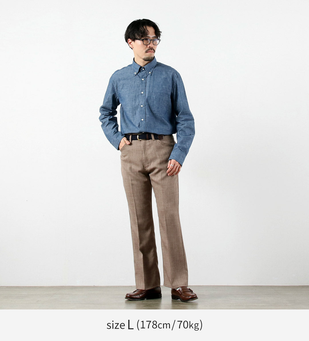 WRANGLER / Robe Launcher Pantalon en Tissu Similaire au Lin