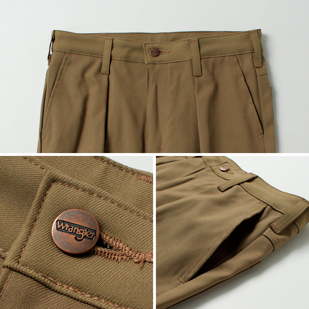 WRANGLER / Launcher 寬幅聚酯斜紋休閒褲