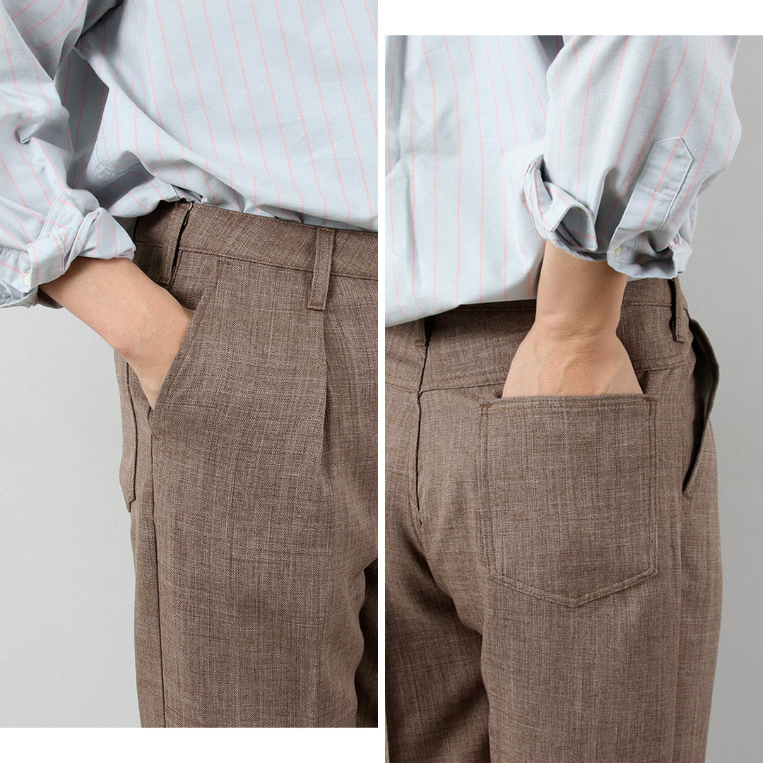 Pantalón ancho WRANGLER / Launcher en tejido tipo lino