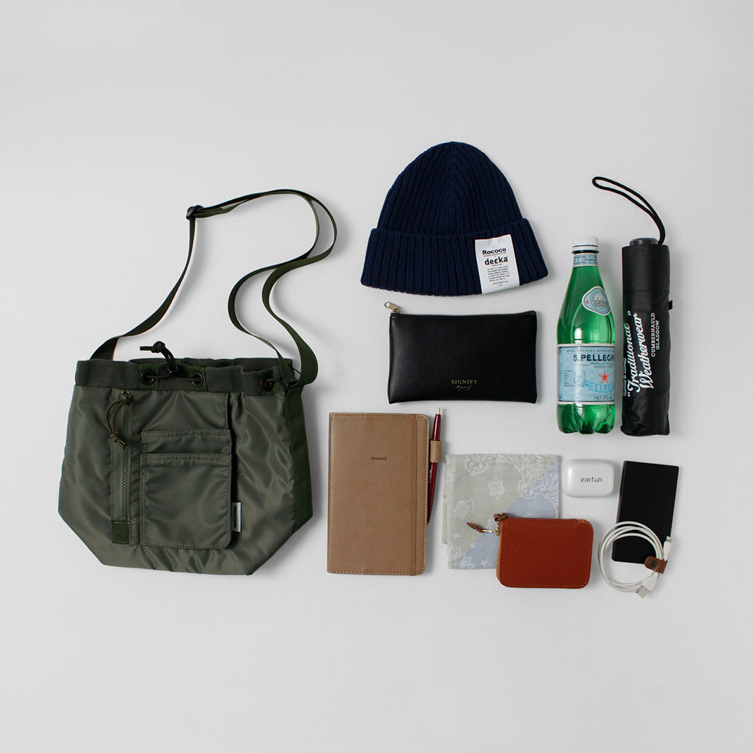 BRIEFING / Drawstring Shoulder Bag S
