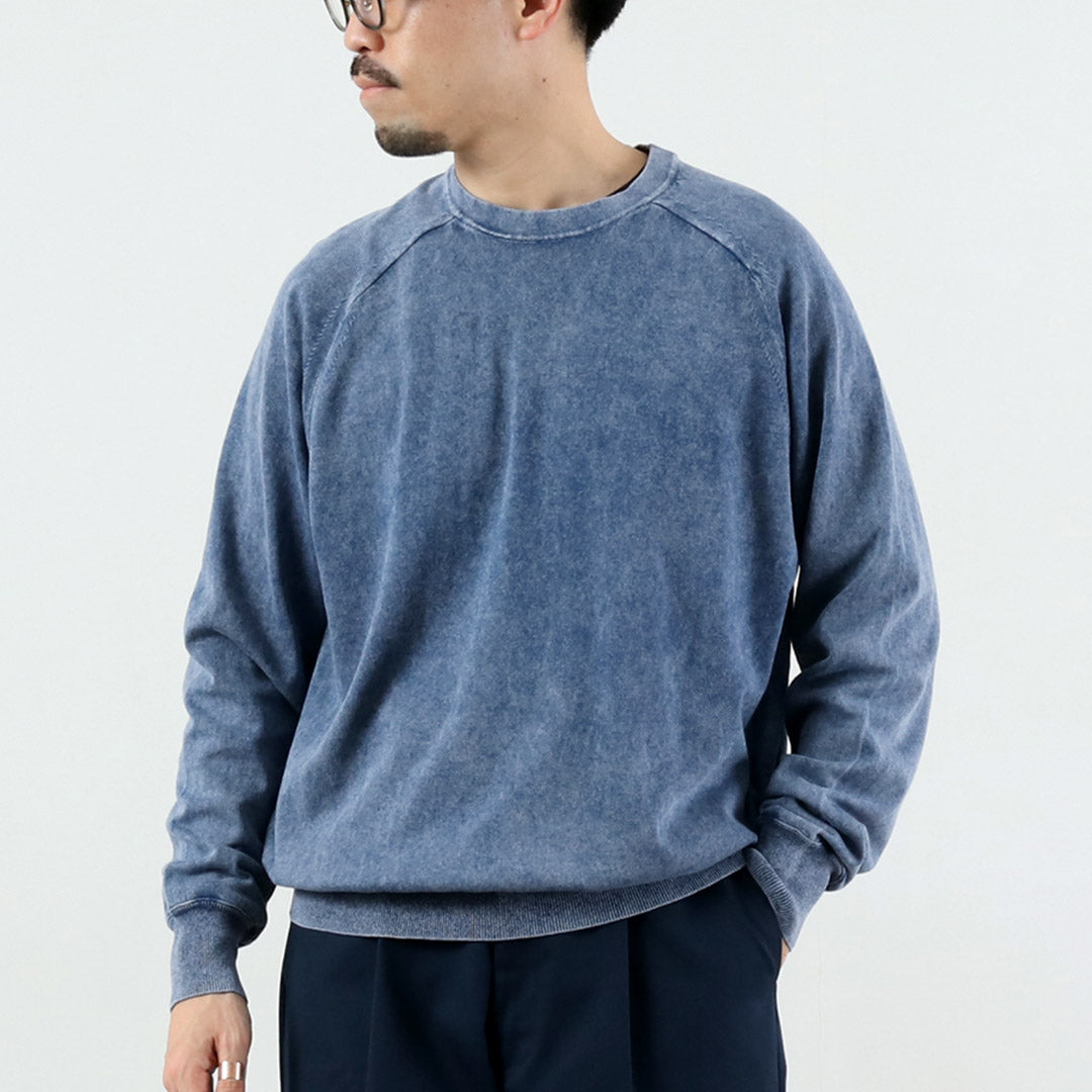 RYE TENDER / Lewis Pigment Dye Raglan Long Sleeve T-Shirt
