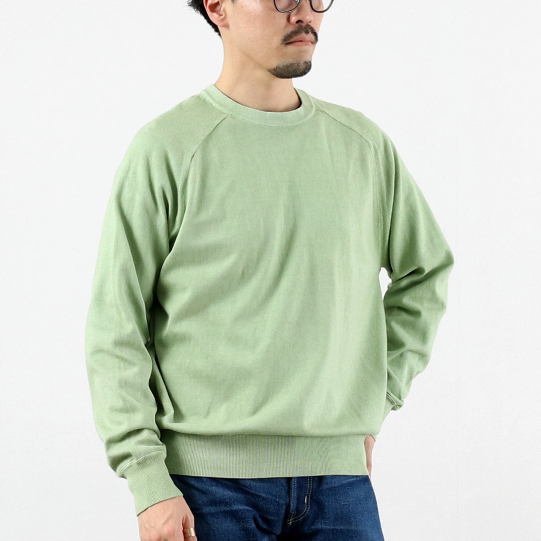 RYE TENDER / Lewis Pigment Dye Raglan Long Sleeve T-Shirt