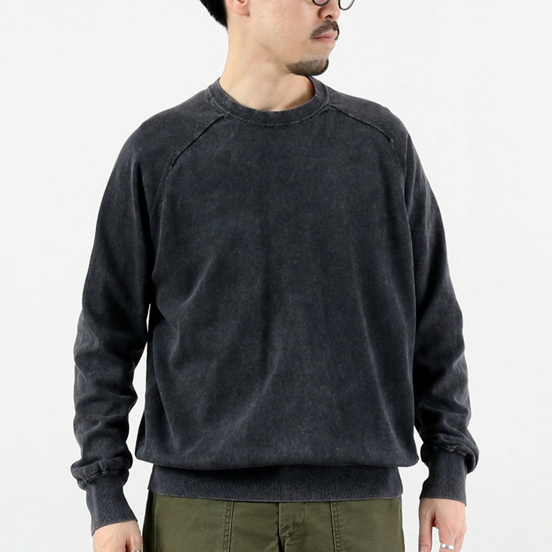 RYE TENDER / Lewis Pigment Dye Raglan Long Sleeve T-Shirt