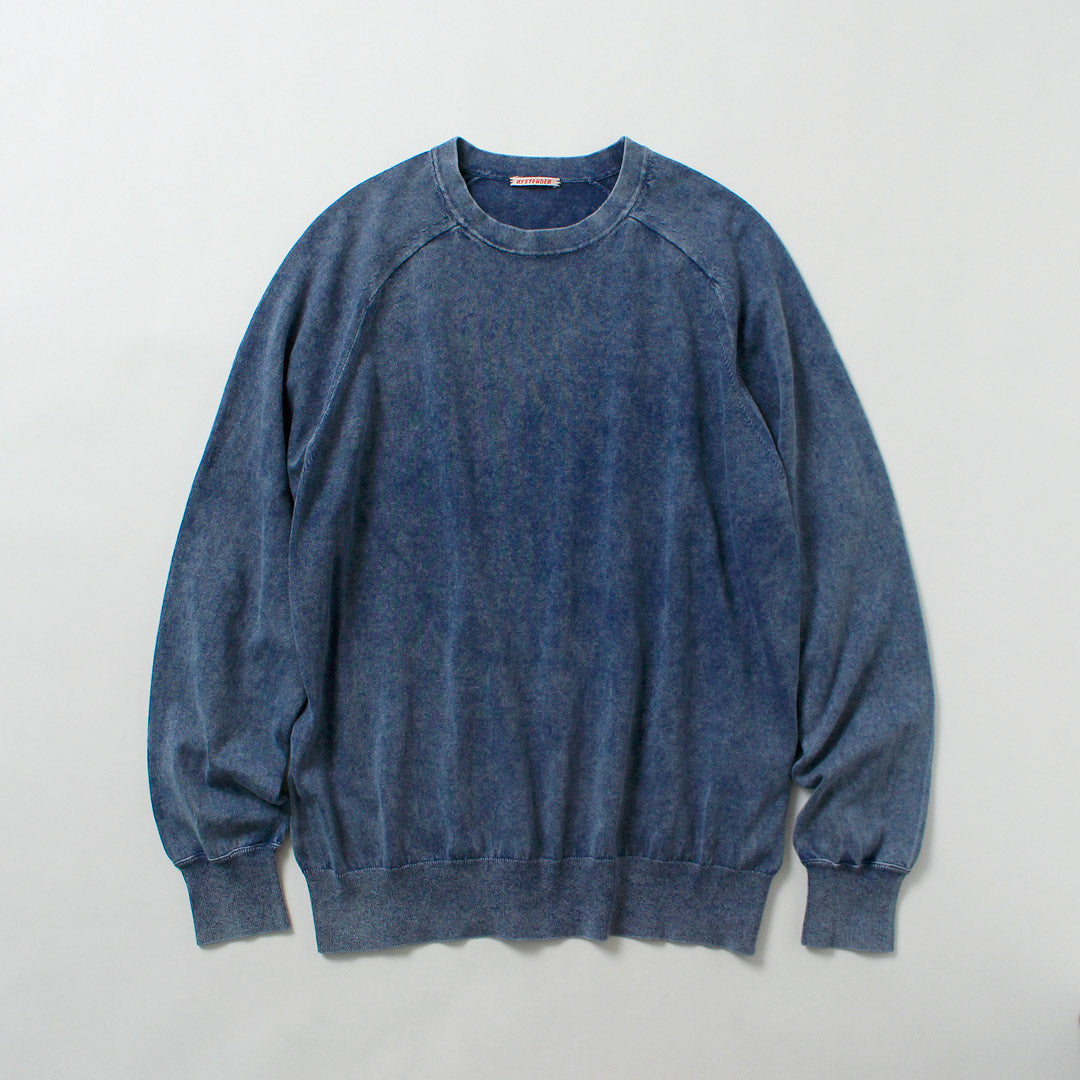 RYE TENDER / Lewis Pigment Dye Raglan Long Sleeve T-Shirt