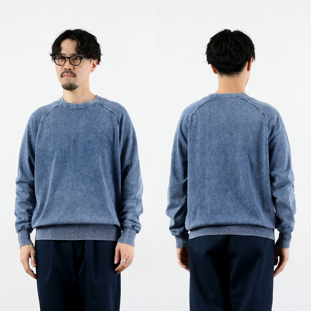 RYE TENDER / Lewis Pigment Dye Raglan Long Sleeve T-Shirt