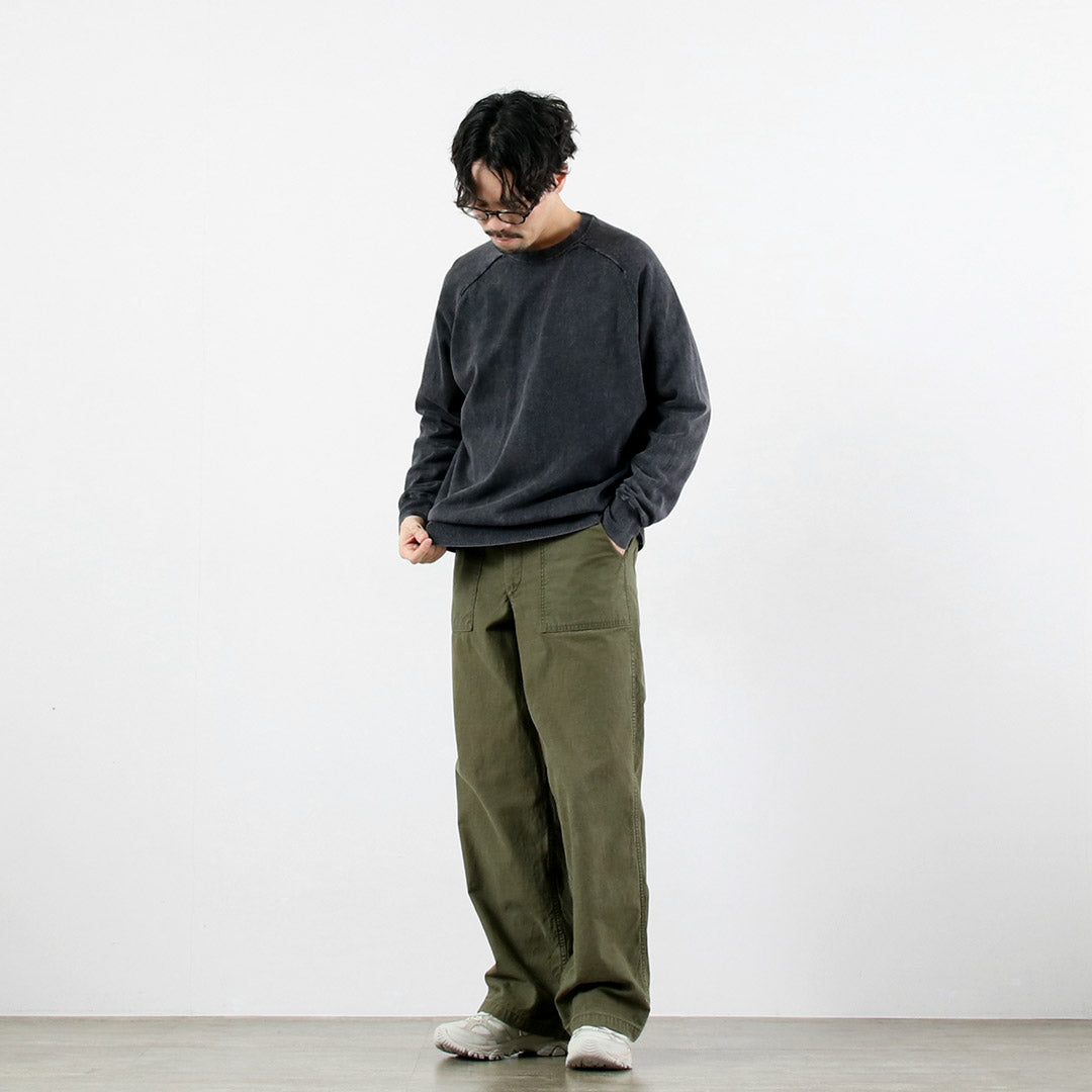 RYE TENDER / Lewis Pigment Dye Raglan Long Sleeve T-Shirt