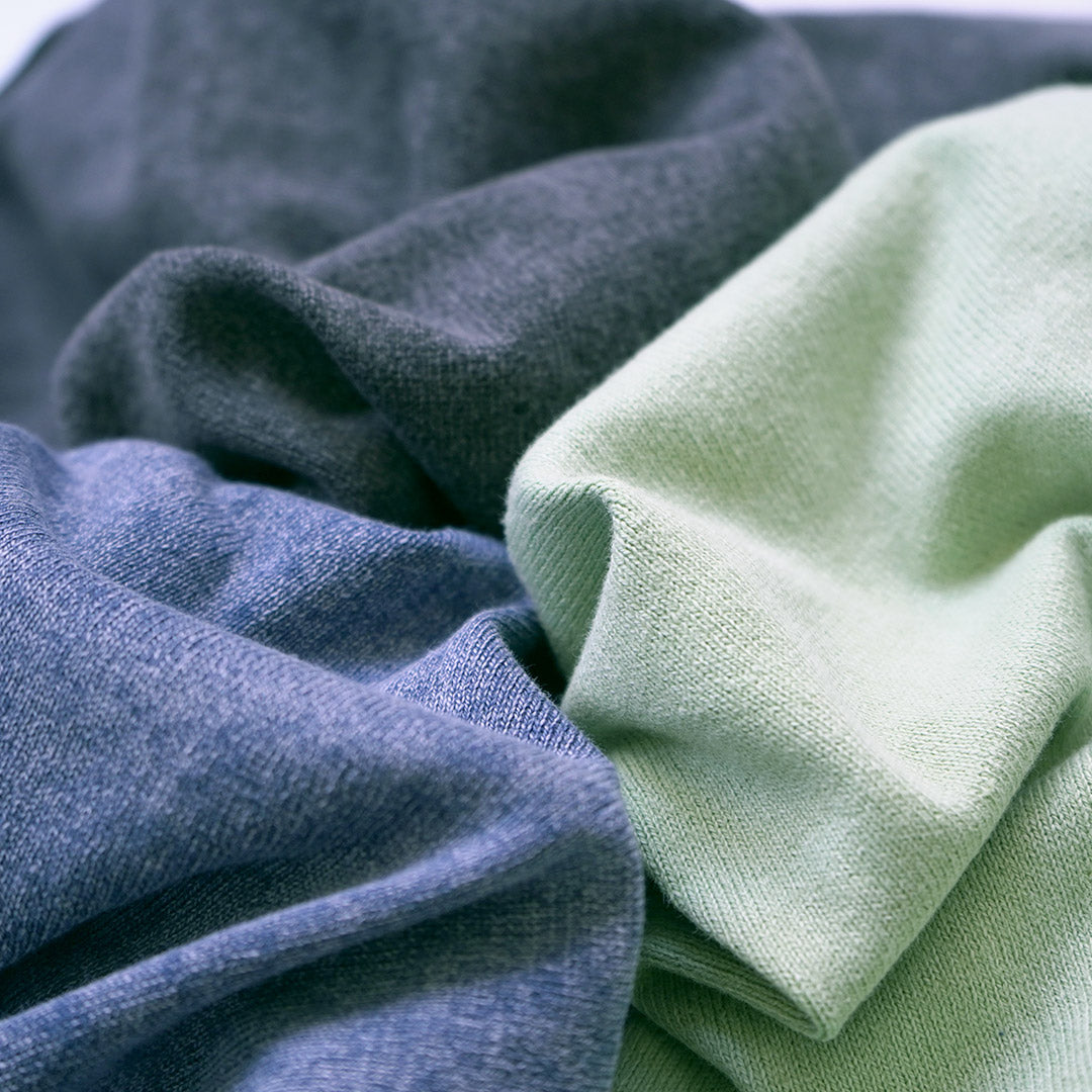 RYE TENDER / Odessa Pigment-Dyed Knit Polo Shirt