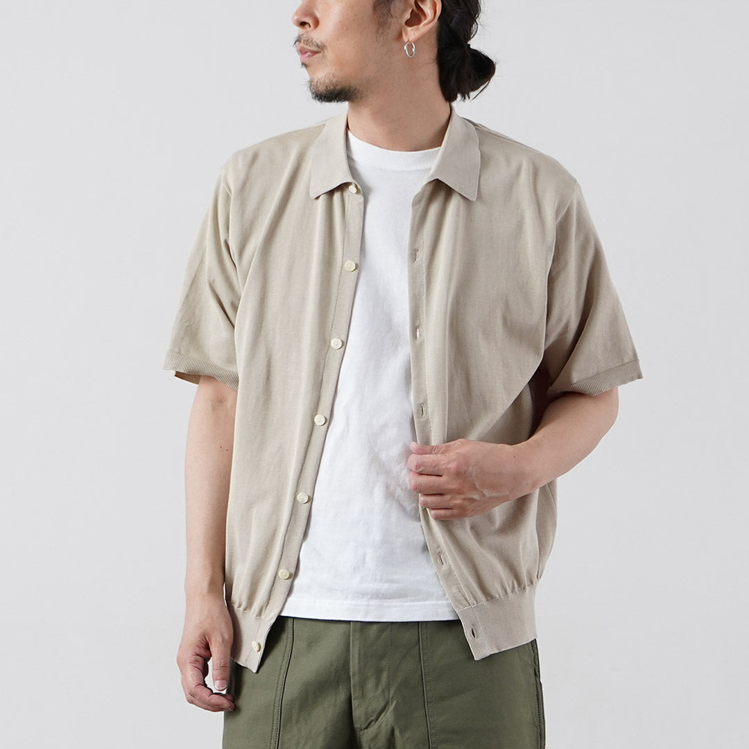 RYE TENDER / Chemise à manches courtes en tricot de coton Teton