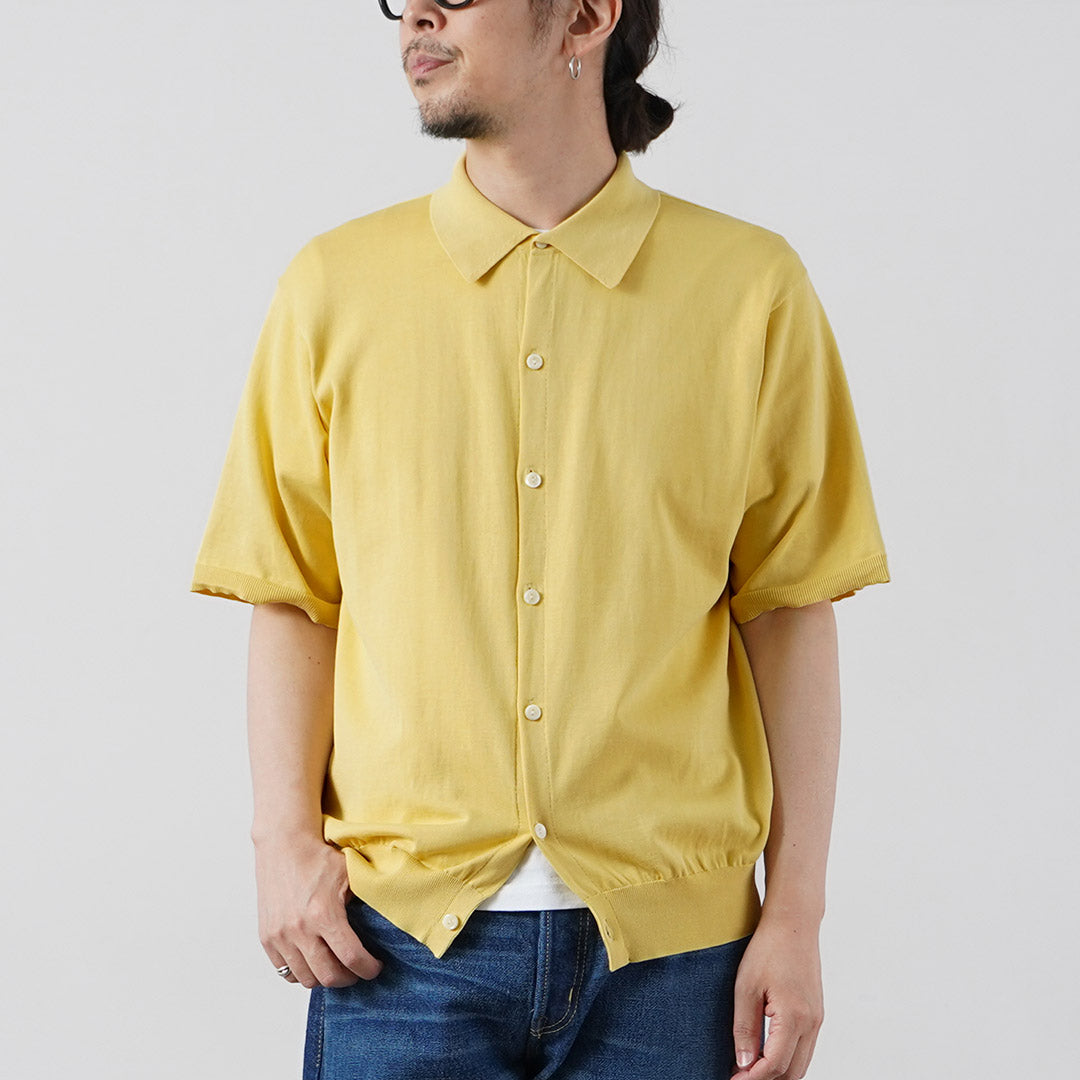 RYE TENDER / Chemise à manches courtes en tricot de coton Teton