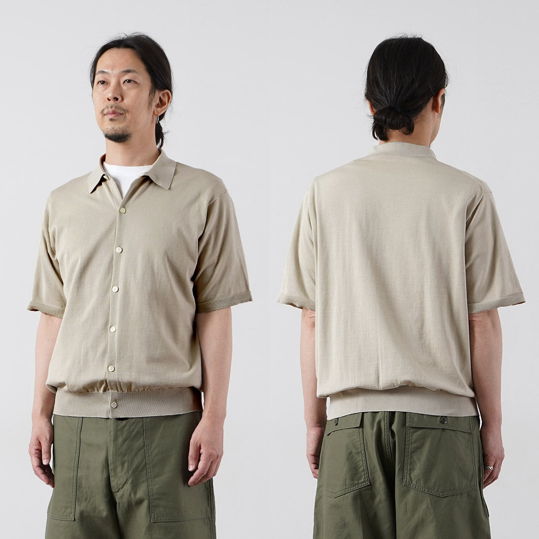 RYE TENDER / Chemise à manches courtes en tricot de coton Teton