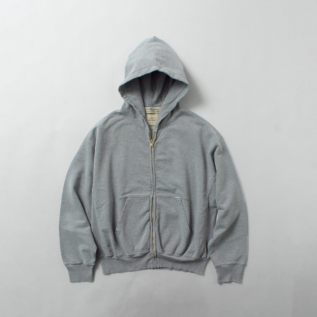 REMI RELIEF / SP 가공 브러쉬드 플리스 지퍼 파카 뉴핏 스웨트셔츠