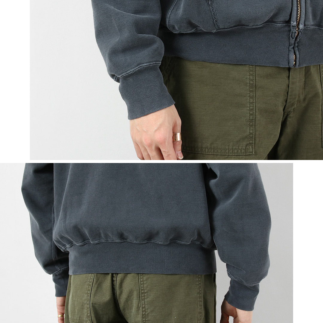 REMI RELIEF / SP 가공 브러쉬드 플리스 지퍼 파카 뉴핏 스웨트셔츠