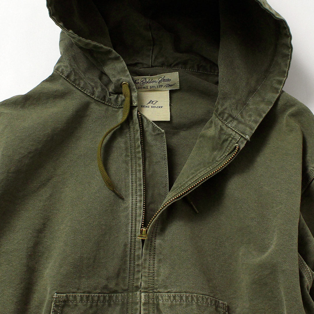 REMI RELIEF / Mil-Spec Duck Zip-Hooded Jacket