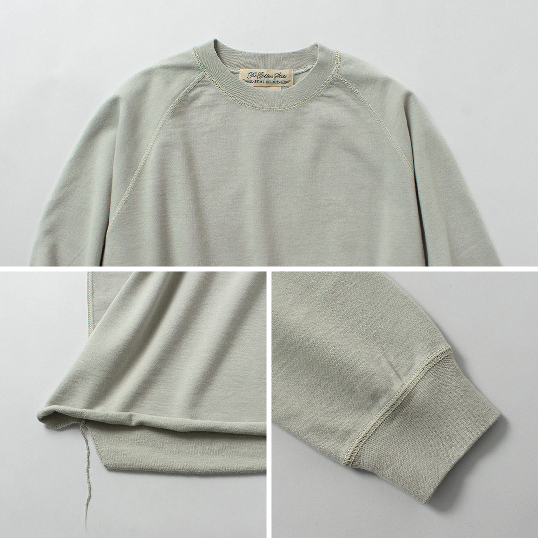 REMI RELIEF / SP 가공 수피마 브러쉬드 플리스 라글란 크루 스웨트셔츠