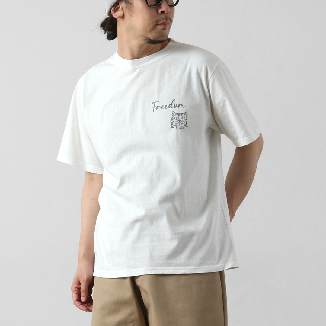REMI RELIEF / HARD SP 加工 20/- 平纹针织常规 T 恤（FREEDOM）