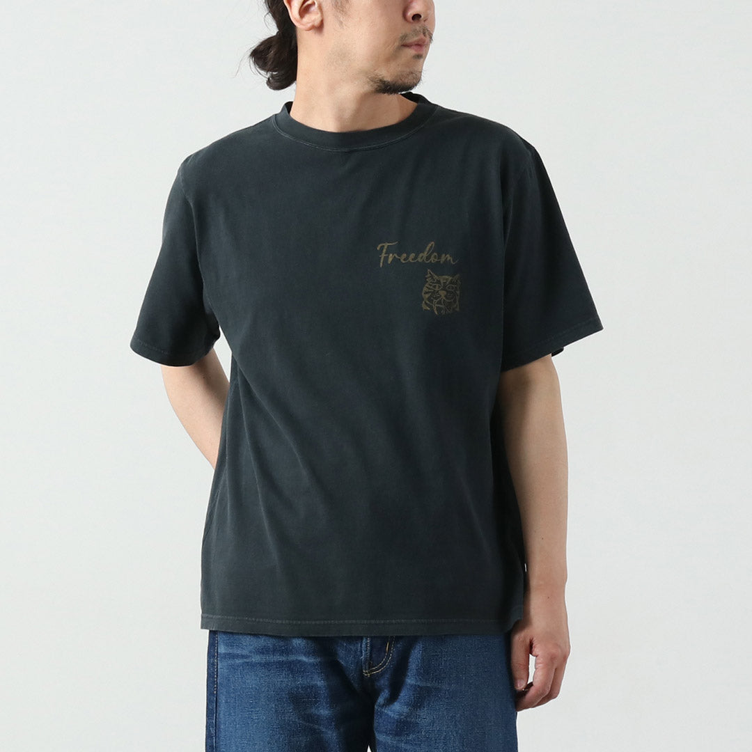 REMI RELIEF / HARD SP 加工 20/- 平纹针织常规 T 恤（FREEDOM）