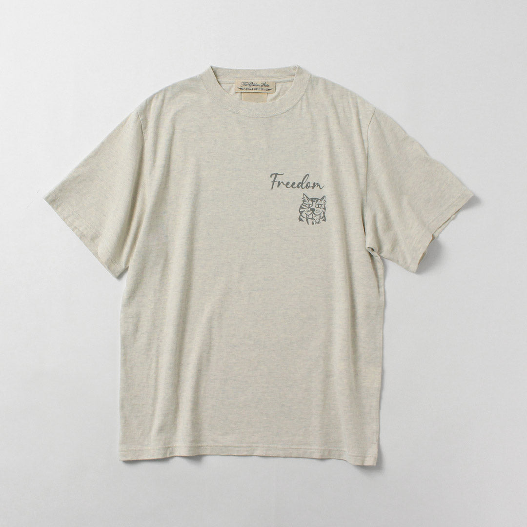 REMI RELIEF / HARD SP 加工 20/- 平纹针织常规 T 恤（FREEDOM）