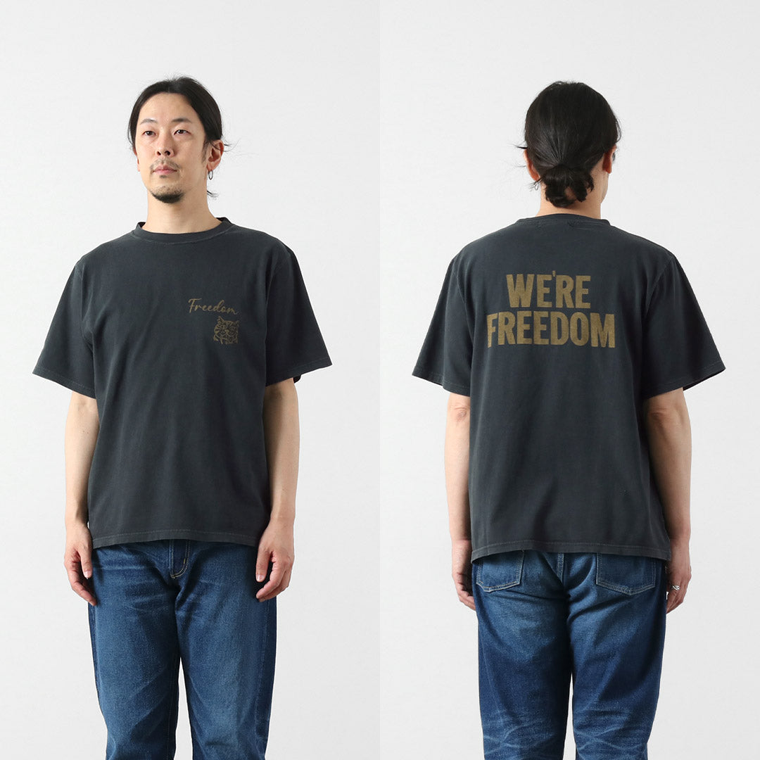 REMI RELIEF / HARD SP 加工 20/- 平纹针织常规 T 恤（FREEDOM）