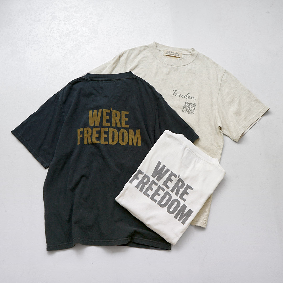 REMI RELIEF / HARD SP 加工 20/- 平纹针织常规 T 恤（FREEDOM）