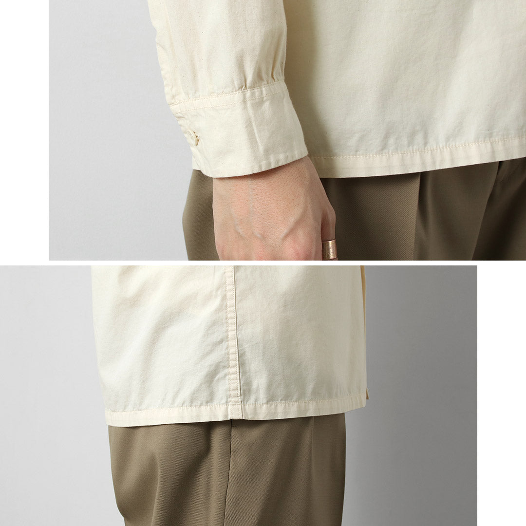 TOWNCRAFT / Printed Long Sleeve Loop Collar Shirt