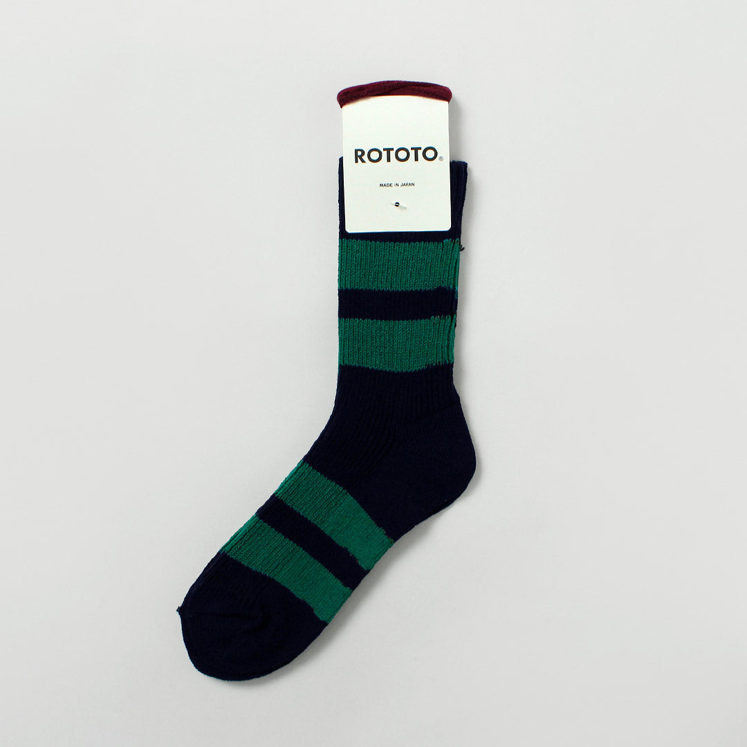 ROTOTO / Chaussettes à rayures en coton recyclé