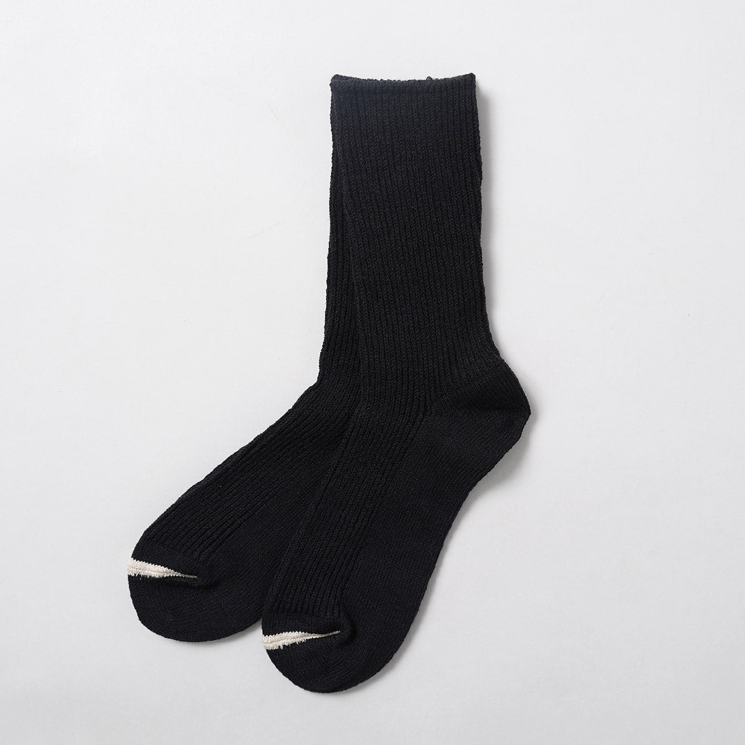 ROTOTO / Washi Recycled Cotton Ribbed Crew Socks
