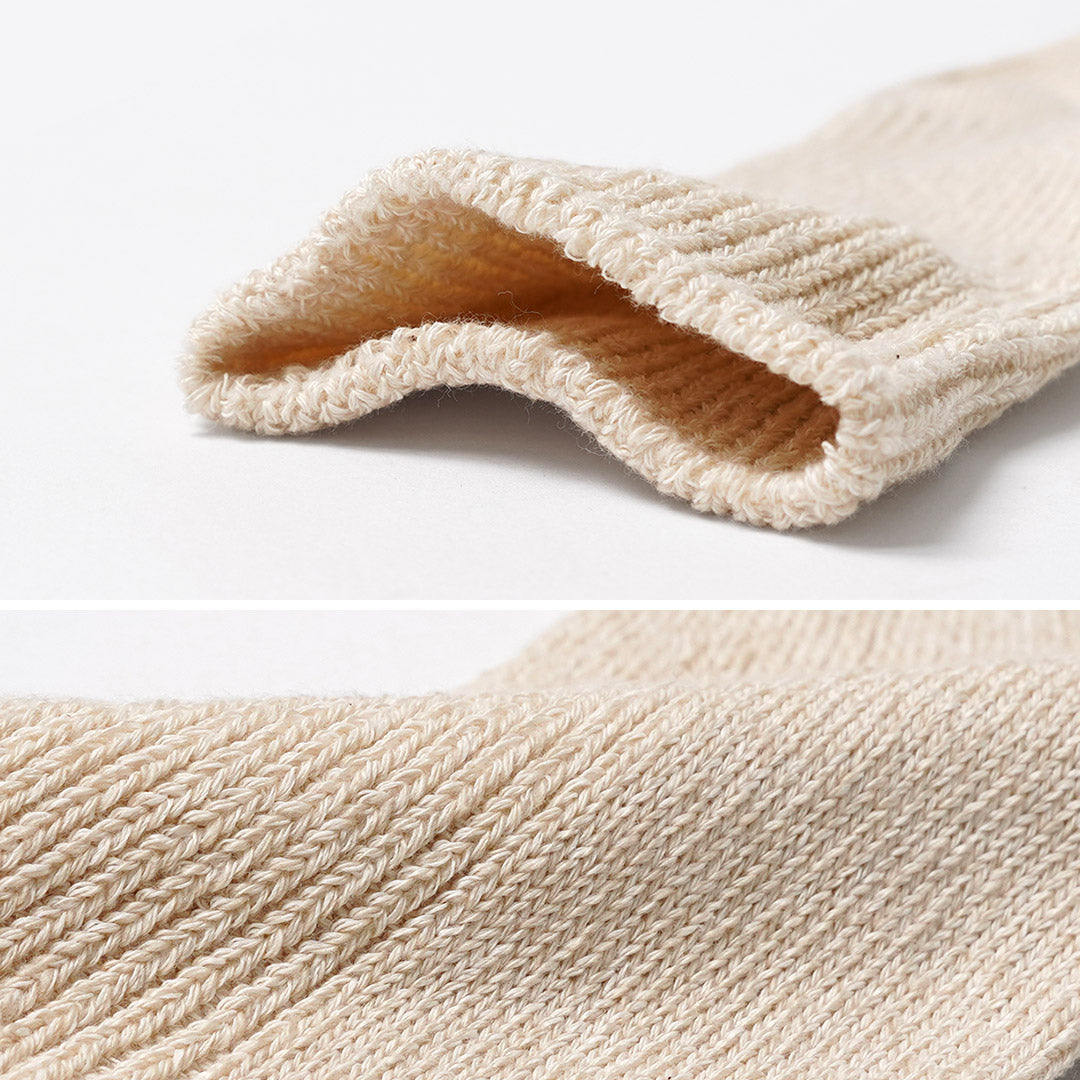 ROTOTO / Chaussettes côtelées en coton recyclé Washi