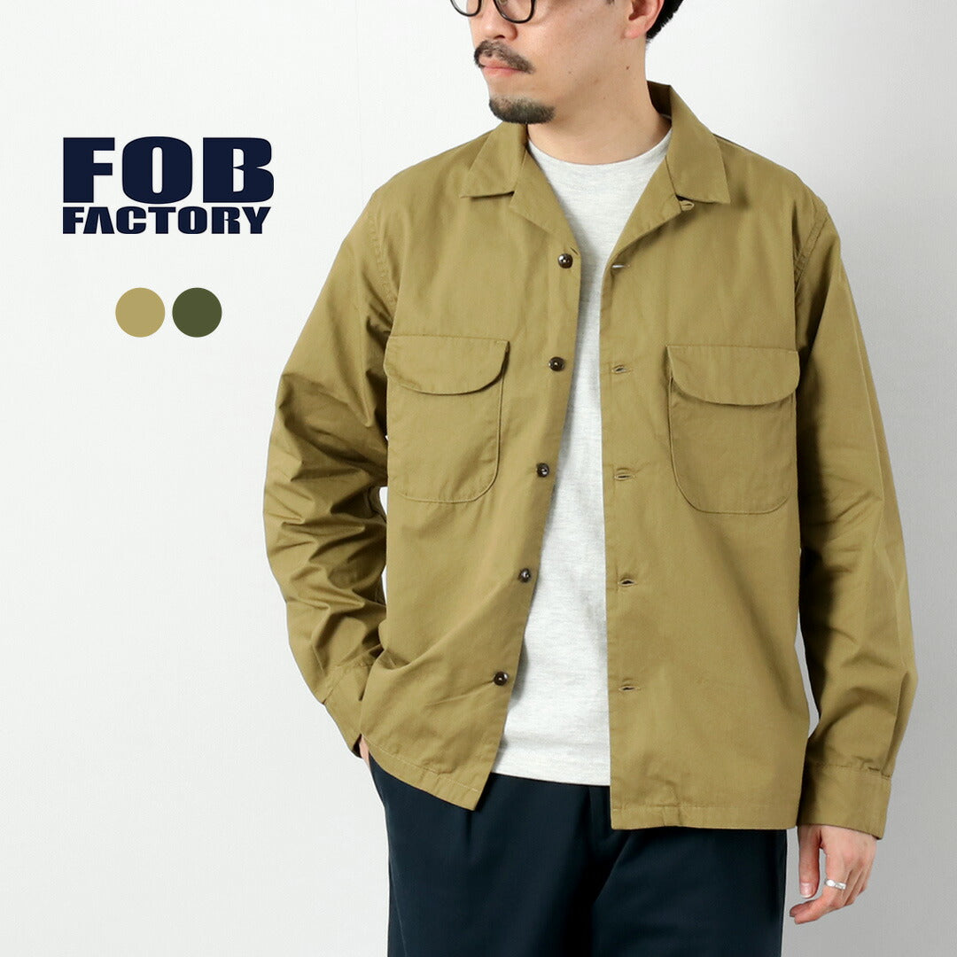 FOB FACTORY / F3515 Camisa Batwing De Popelina Con Cuello Abierto