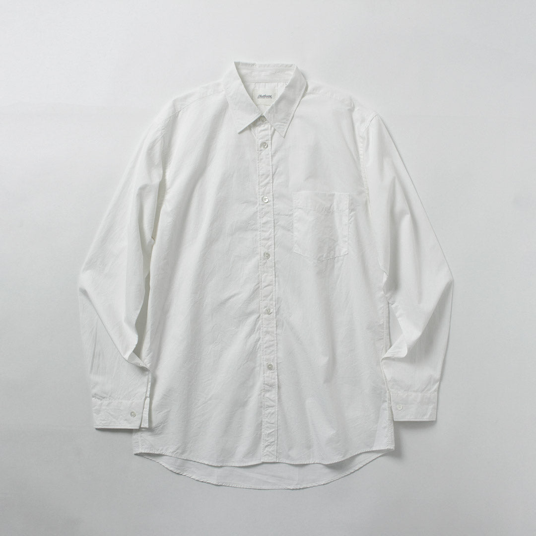 SHUTTLE NOTES / High-Density Poplin Regular Collar Shirt