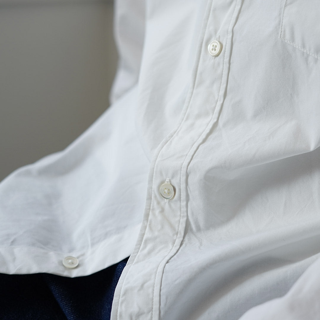 SHUTTLE NOTES / High-Density Poplin Regular Collar Shirt