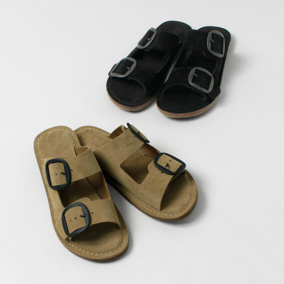 L'ANGOLO DEL CUOIO / Double Buckle Leather Sandals