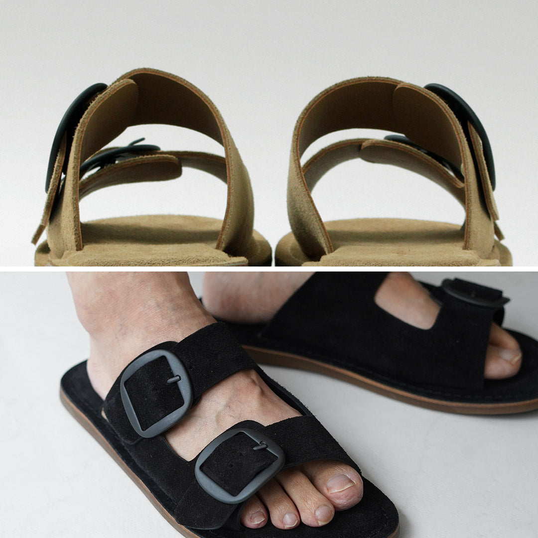 L'ANGOLO DEL CUOIO / Double Buckle Leather Sandals