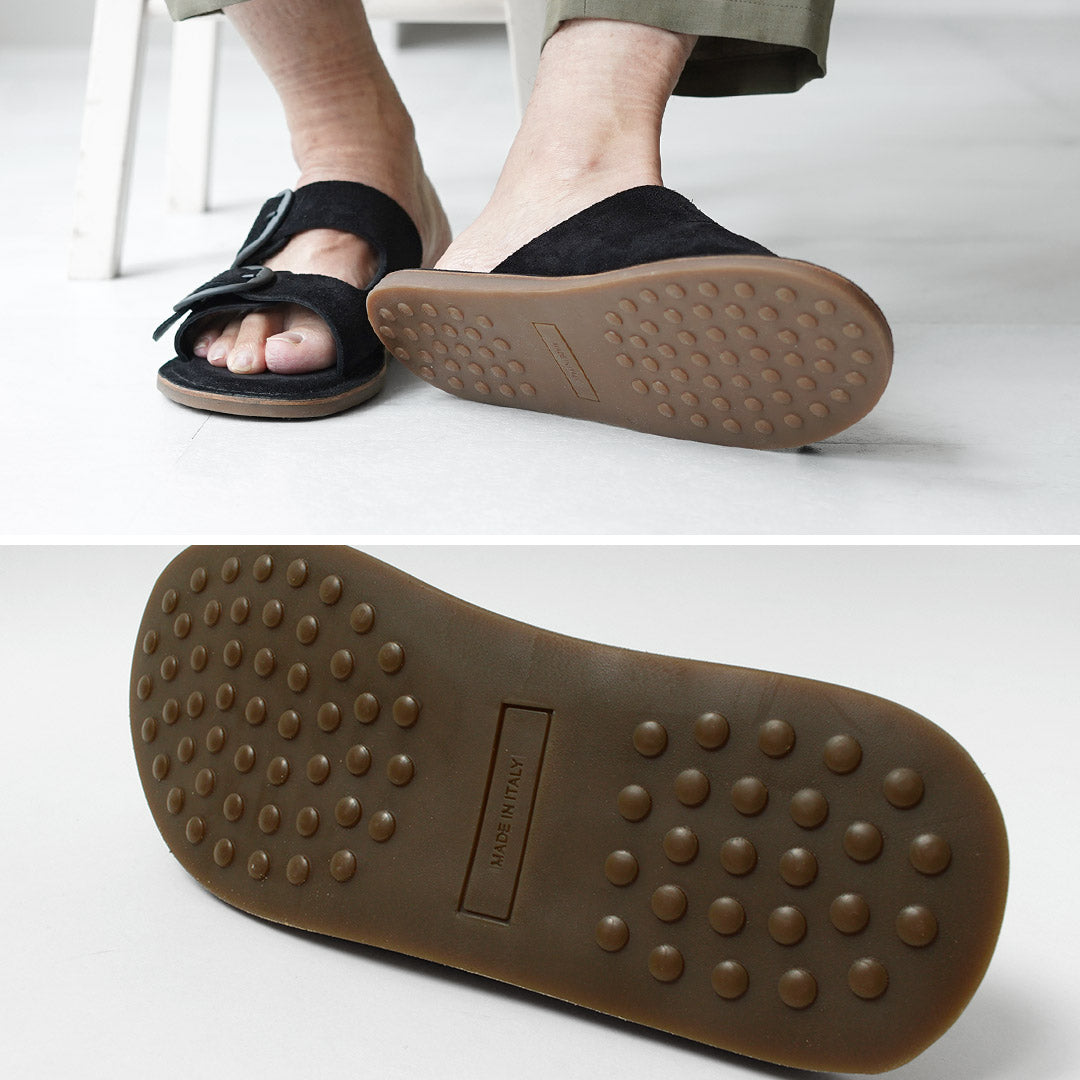 L'ANGOLO DEL CUOIO / Double Buckle Leather Sandals
